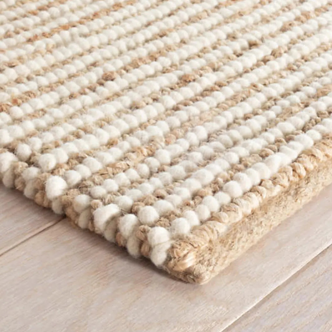 Twiggy Natural Woven Jute/Wool Rug - Home Smith