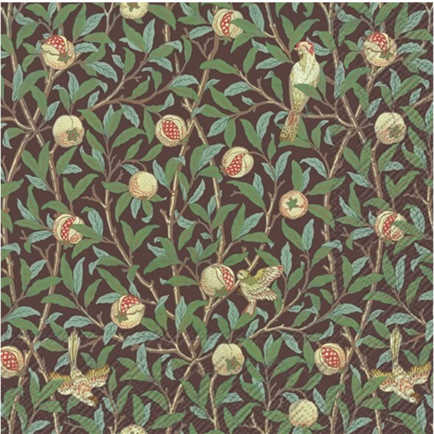 Birds and Pomegranate Napkin at Home Smith