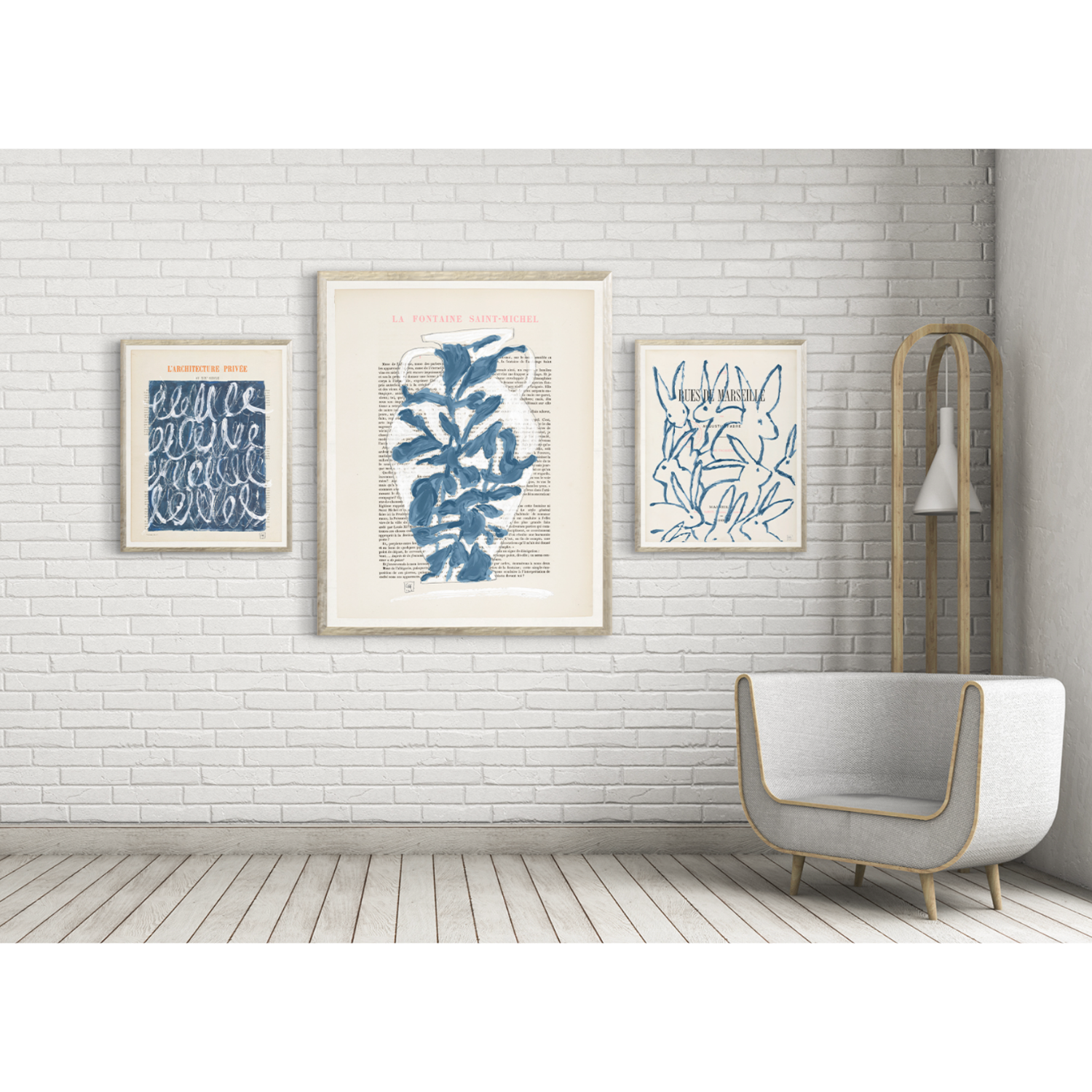 Parisienne Page IV in Blue at Home Smith