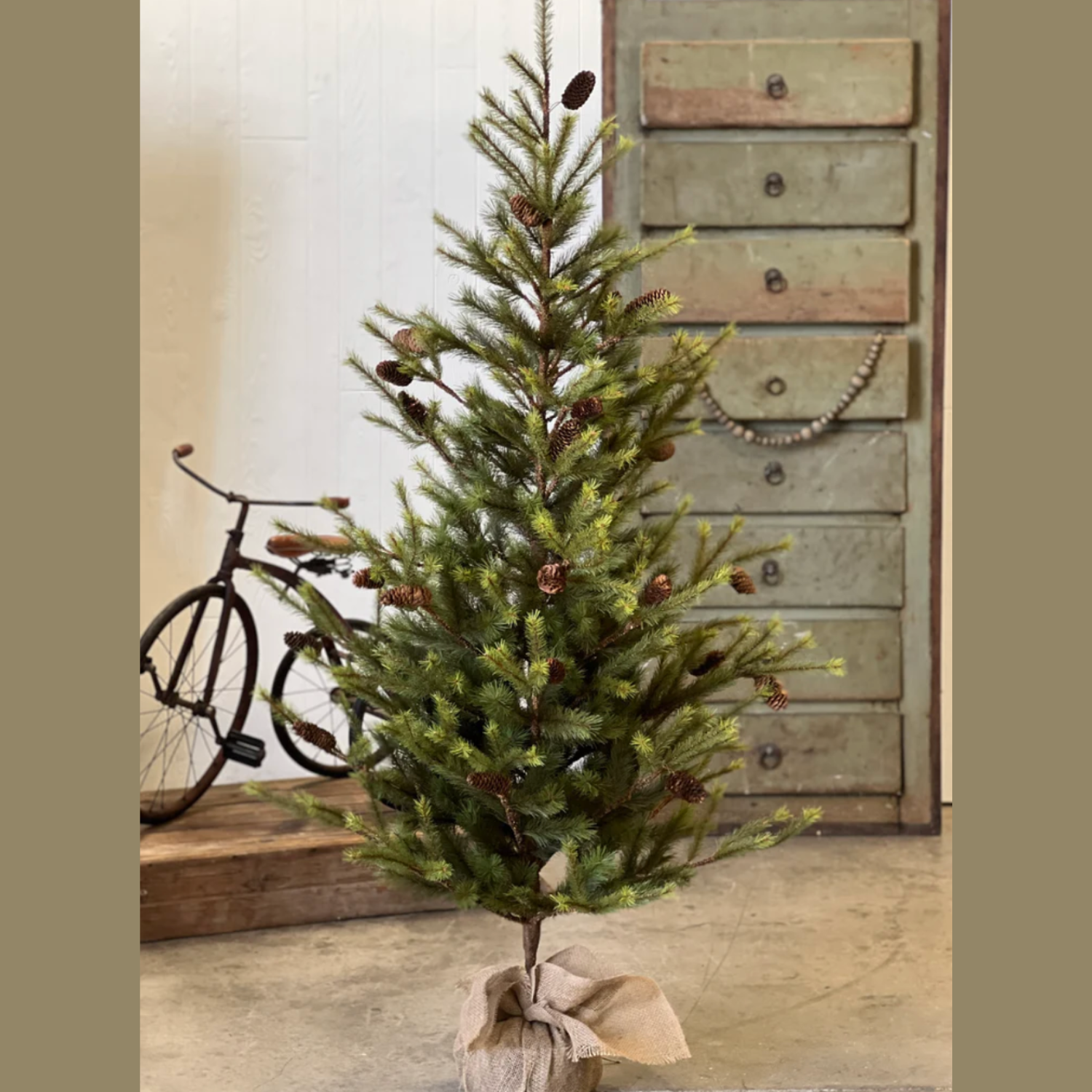 5 Foot Artificial Christmas Tree Caribou Ridge Pine at Home Smith 