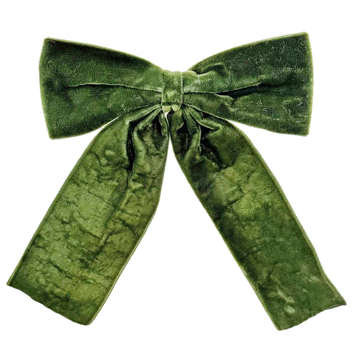 Velvet Green Bow with Clip at Home Smith
