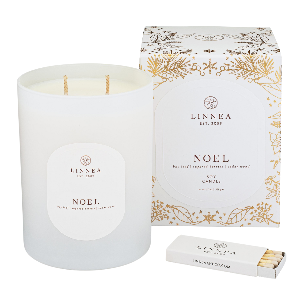 Linnea Noel Scented Holiday Candle Gift Boxed at Home Smith