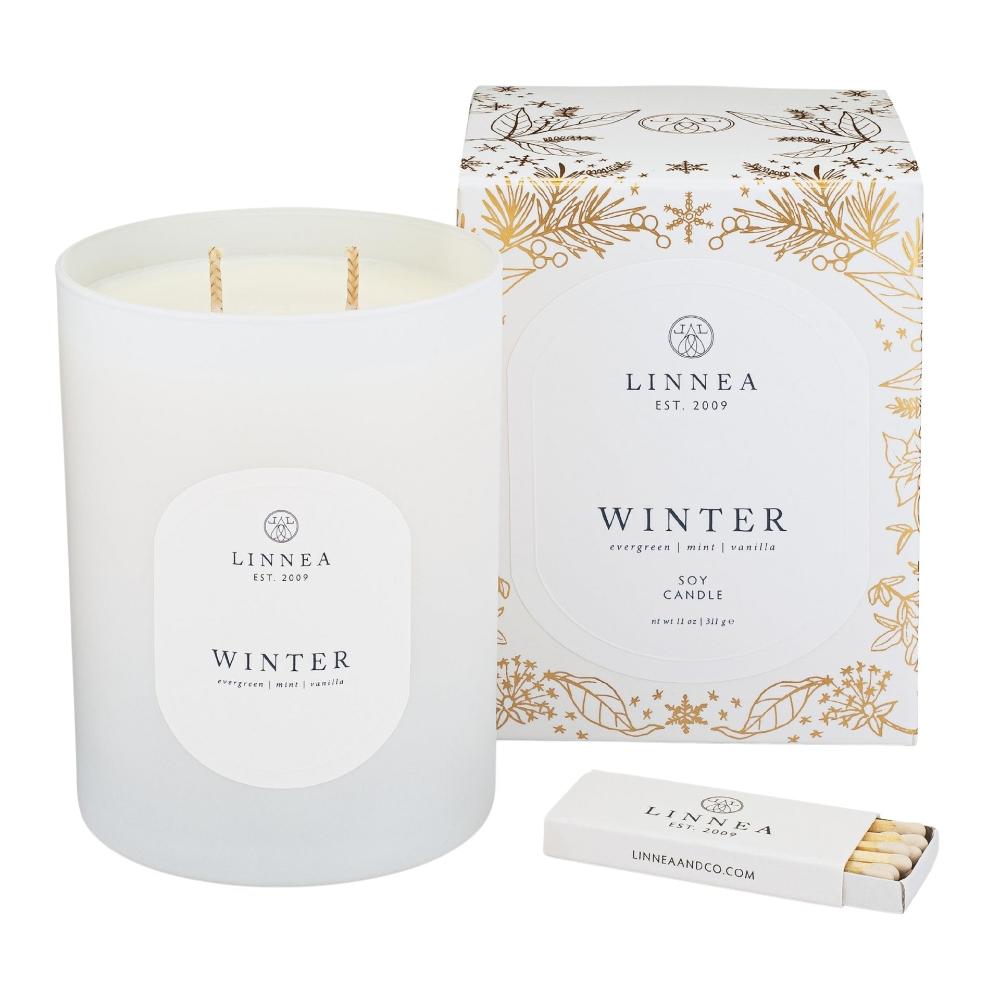 Linnea Winter Scented CAndle Gift Boxed at Home Smith