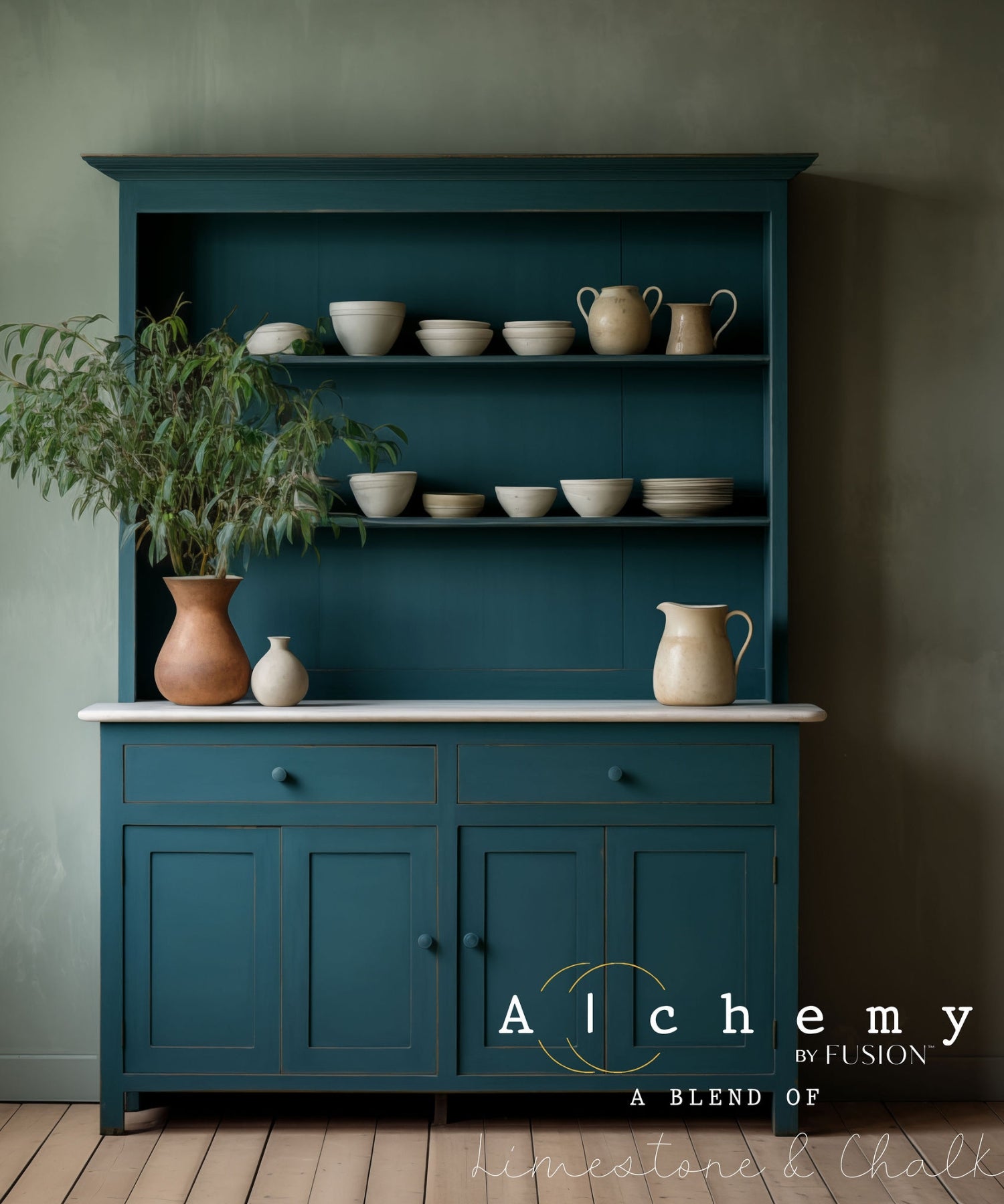 Alchemy in Lagoon - Limestone and Chalk Style Paint by Fusion at Home Smith 