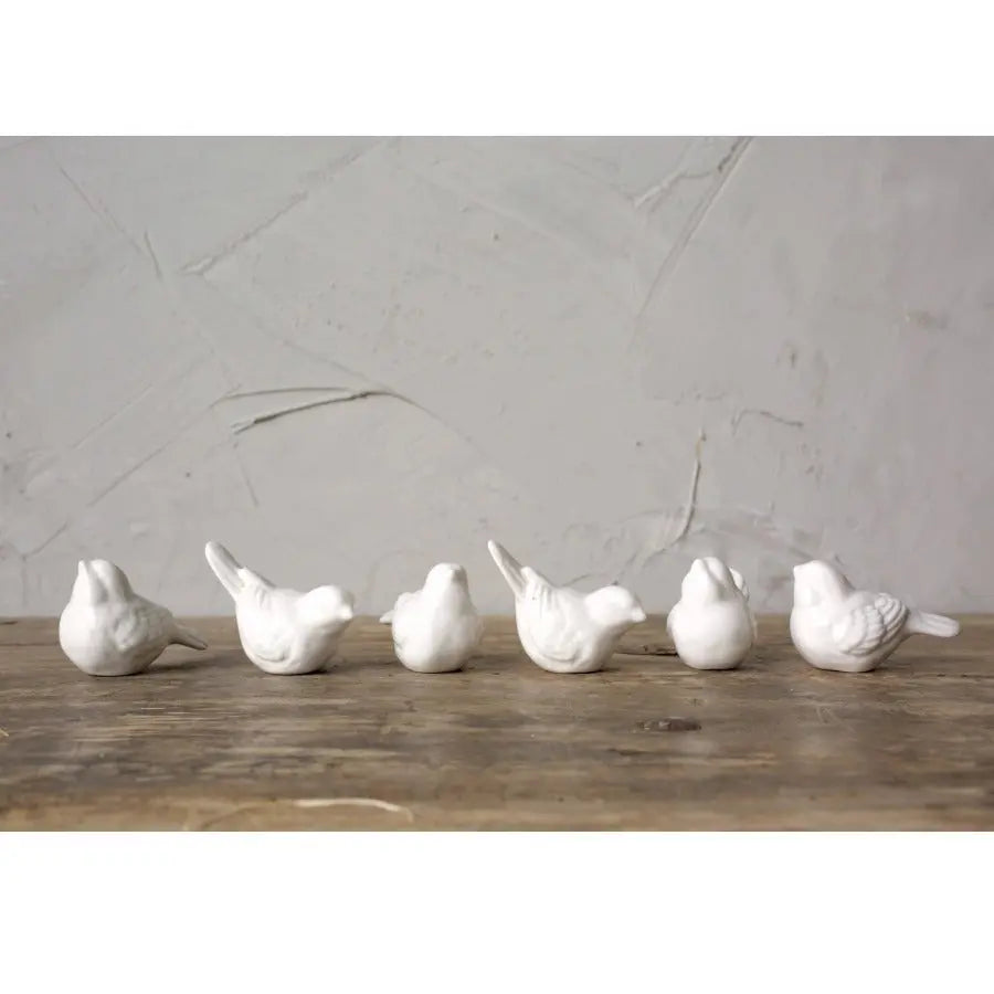 White Ceramic Birds - Home Smith