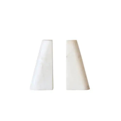 White Marble Bookends - Home Smith