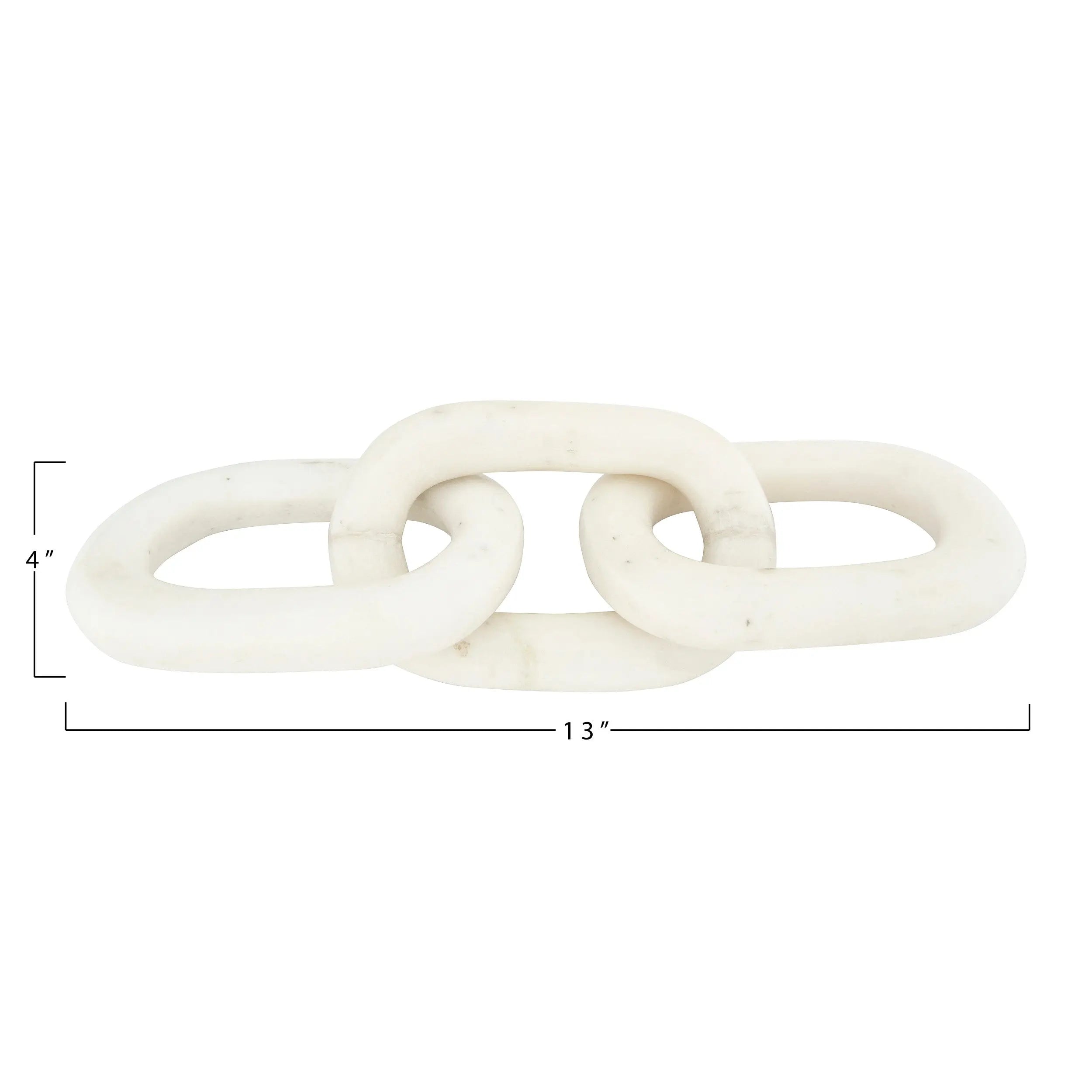 White Marble Chain Links - Home Smith