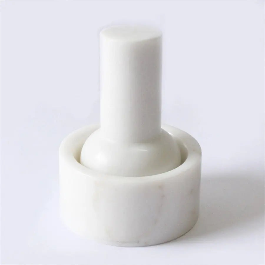 White Marble Mortar and Pestle - Home Smith