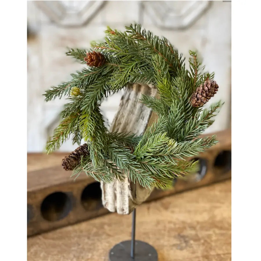 White Spruce Mini Wreath | Candle Ring - Home Smith
