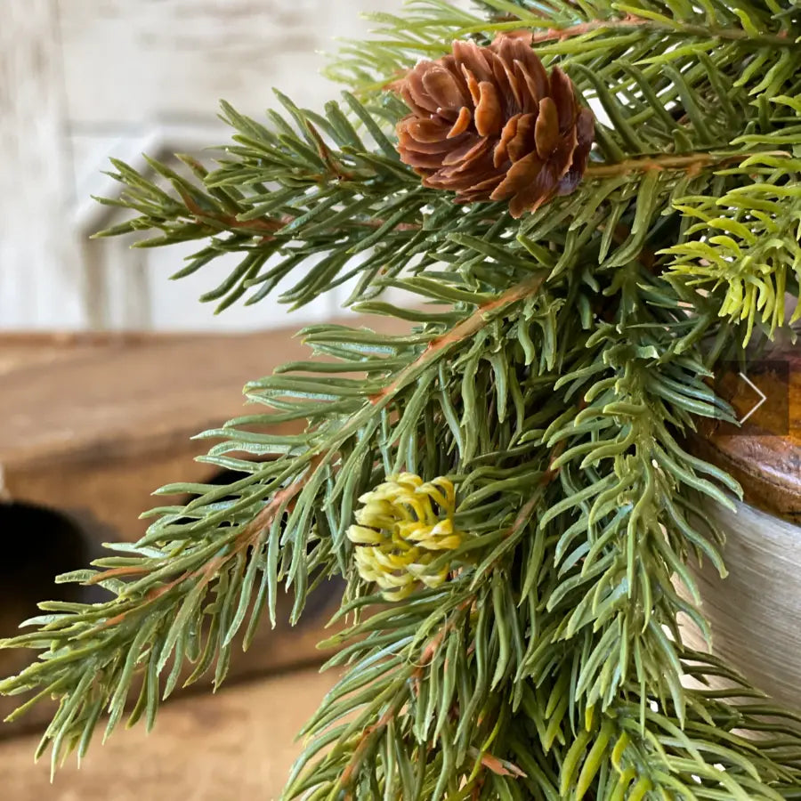 White Spruce Mini Wreath | Candle Ring - Home Smith