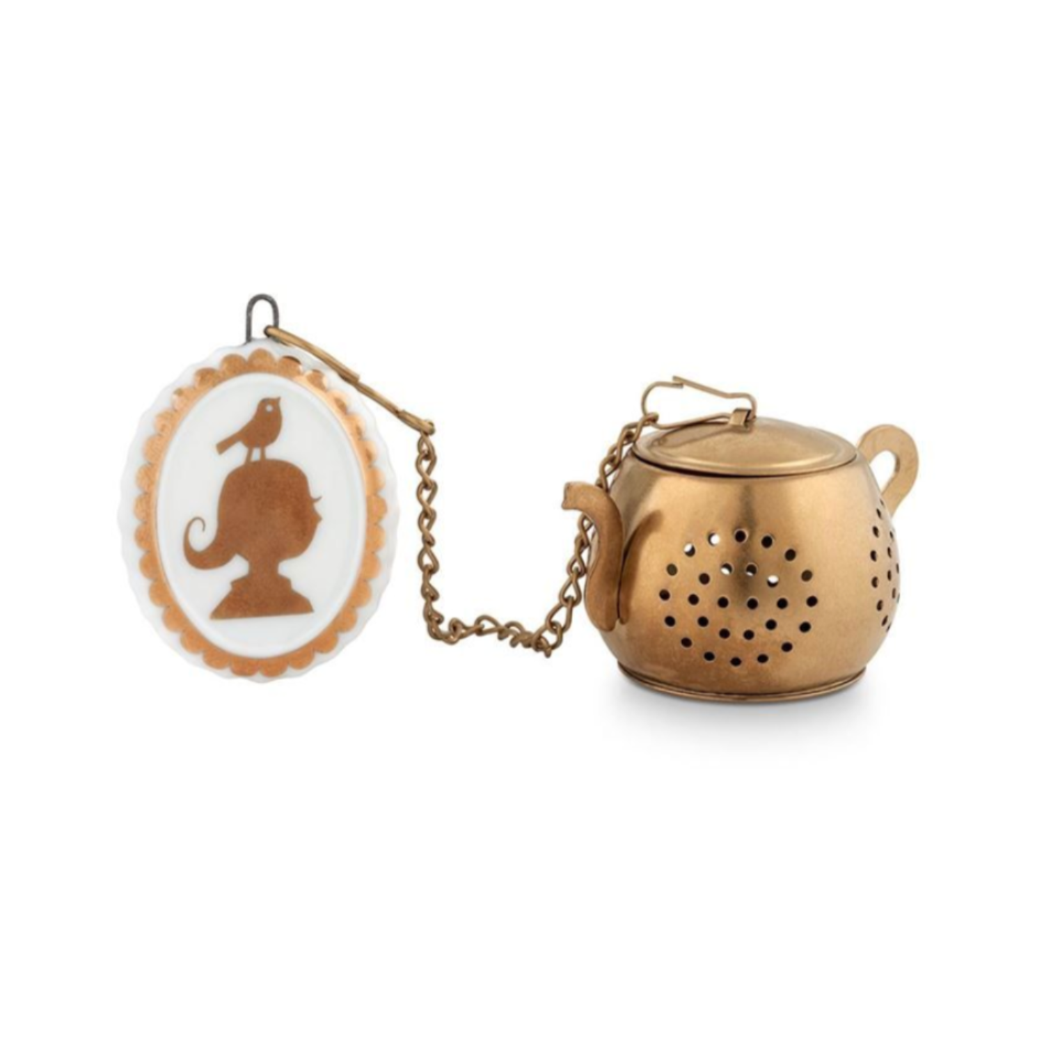 White Porcelain Medallion Tea Infuser from Pip Studio at Home Smith