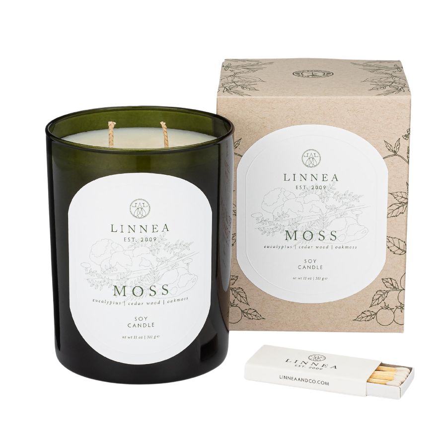 Linnea Botanik Scented Candle in Moss at Home Smith