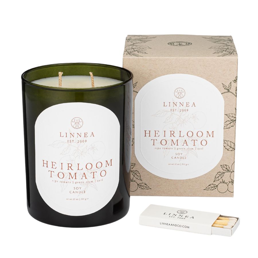 Linnea Heirloom Tomato Summer Scented Candle at Home SMith