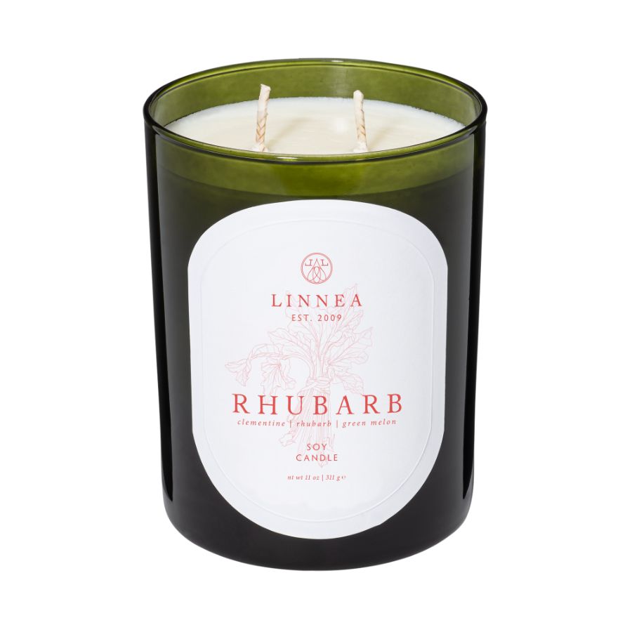 Linnea Summer Scented Candle in Rhubarb at Home Smith