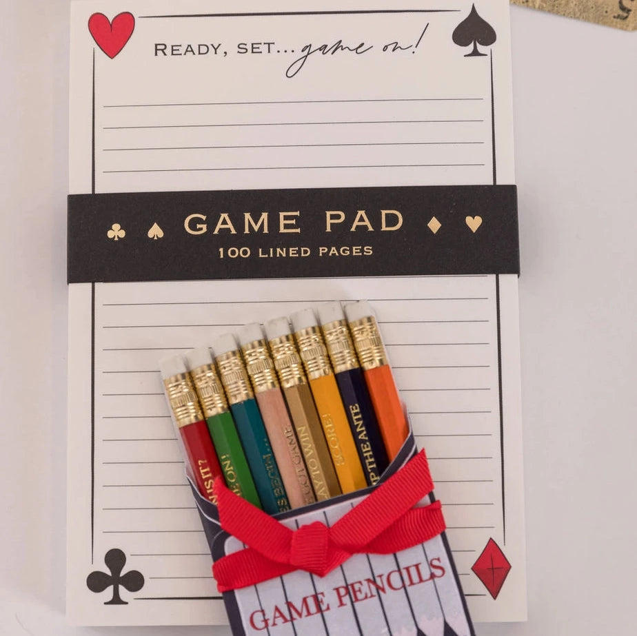 Game Pad and Pencils Set at Home Smith