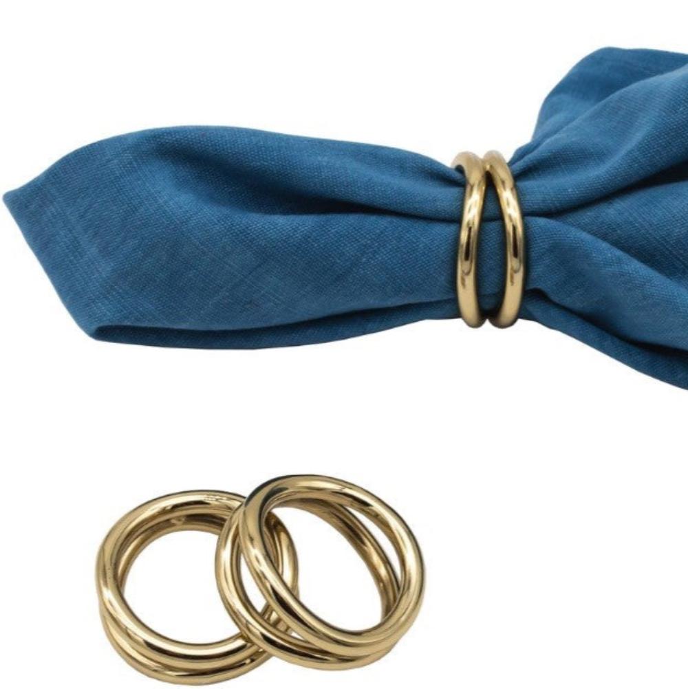 Gold Loop Napkin Rings at Home Smith