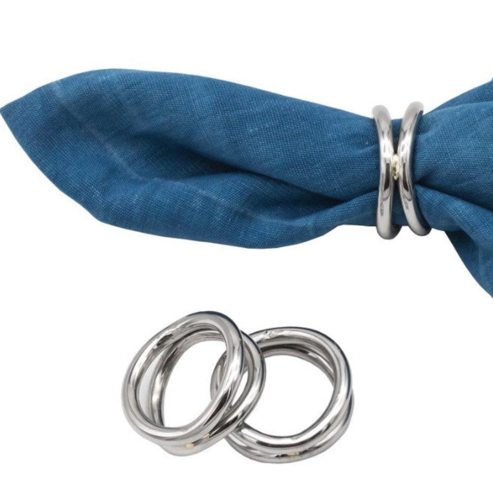 Silver Loop Napkin Rings at Home Smith