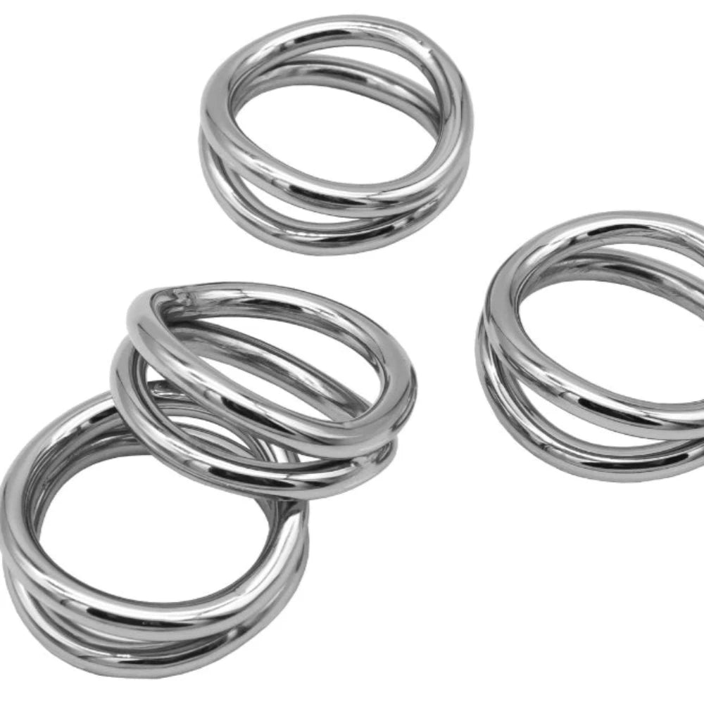 Silver Loop Napkin Rings at Home Smith