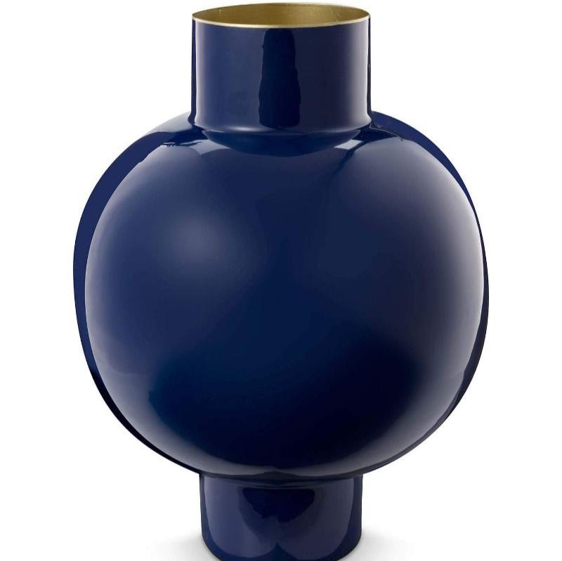 Vase Metal Royal Blue at Home Smith