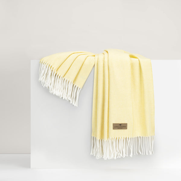 Herringbone throw in Butter At Home Smith