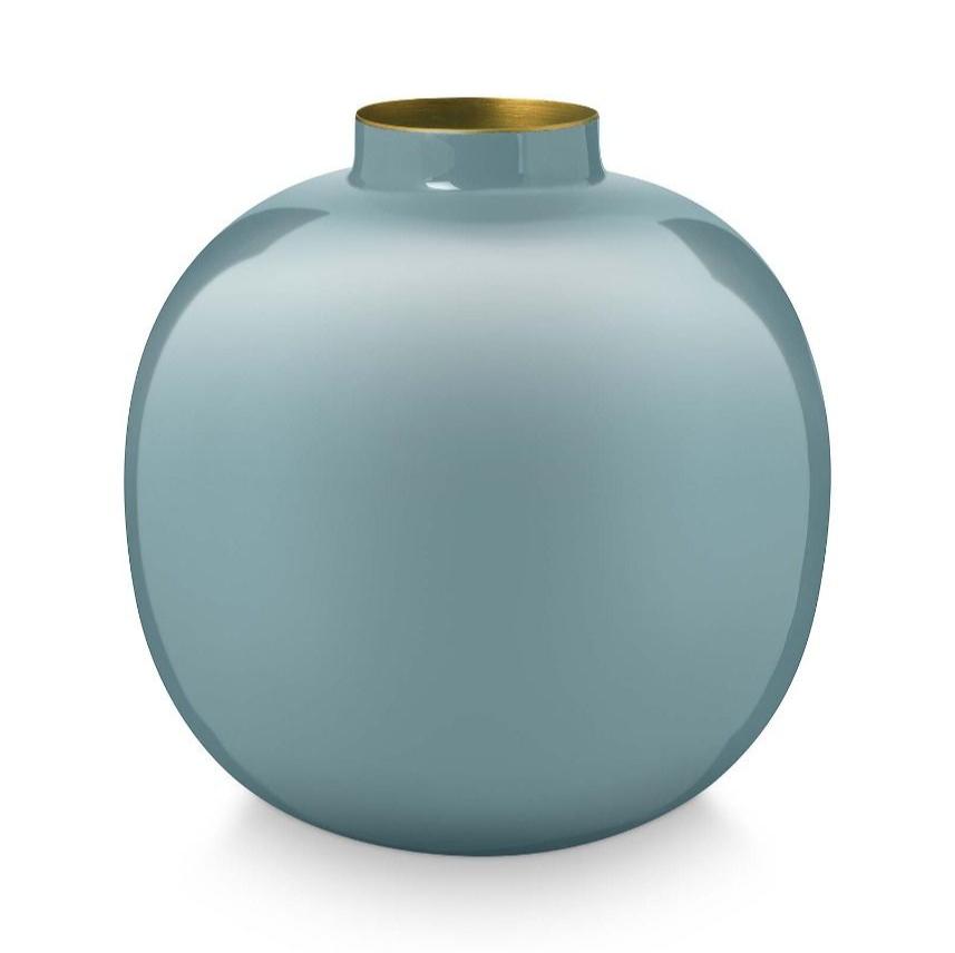 Vase Metal Light Blue at Home Smith